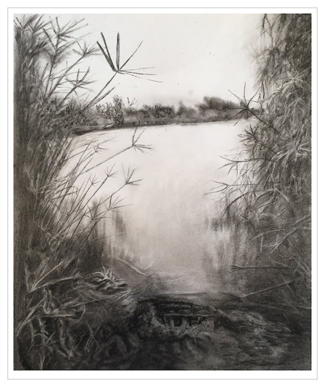 Winter is coming, Doraine Carswell, Drawing - Charcoal and pencil