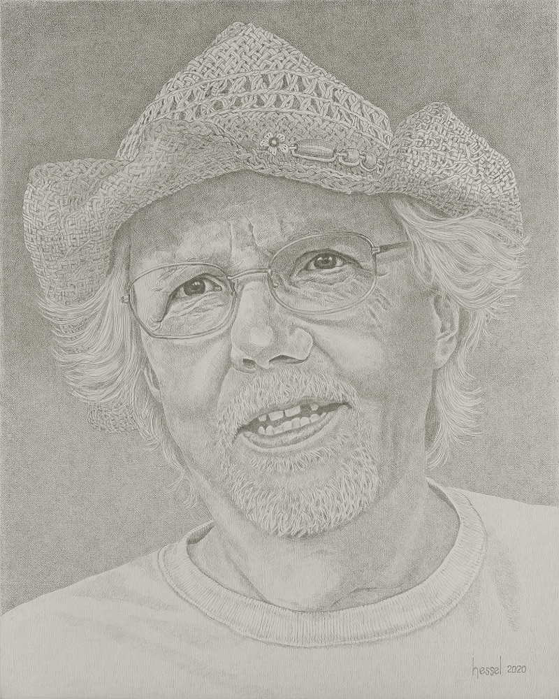 Butch - Silverpoint Drawing 16x20