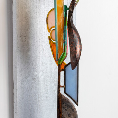 Christopher Serra concrete, patinated/painted steel, epoxy resin